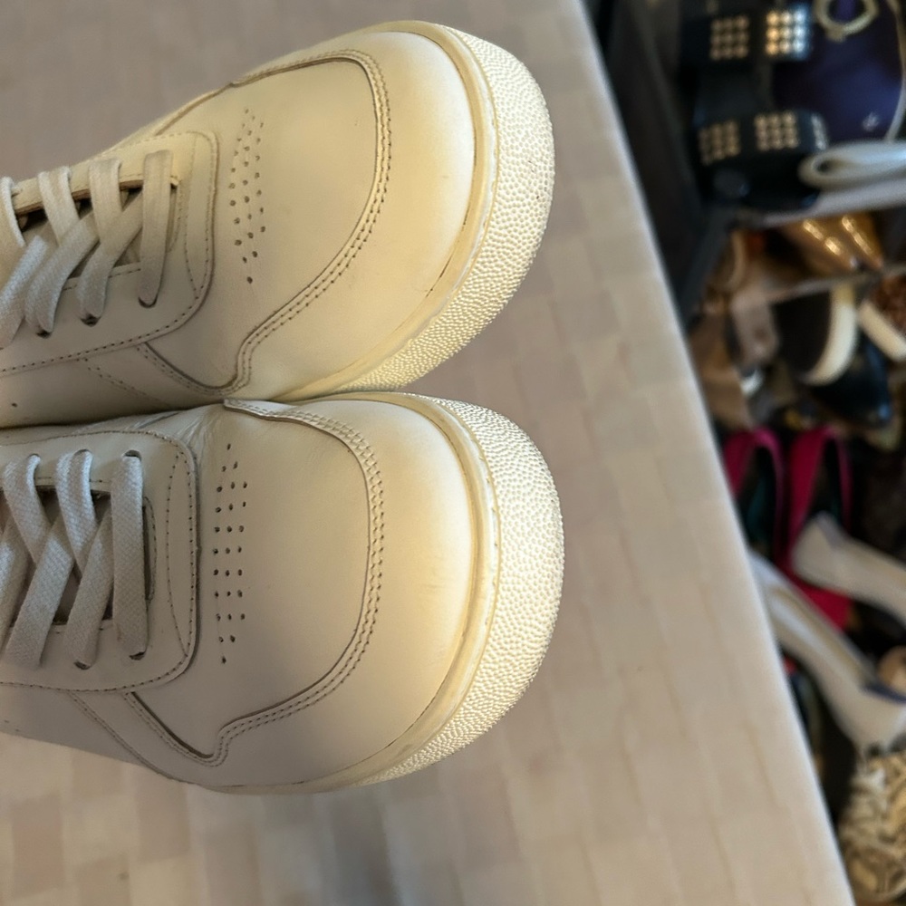 Nisolo Bria Go To Court Lace Up Leather Sneakers - Picture 12 of 13